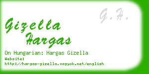 gizella hargas business card